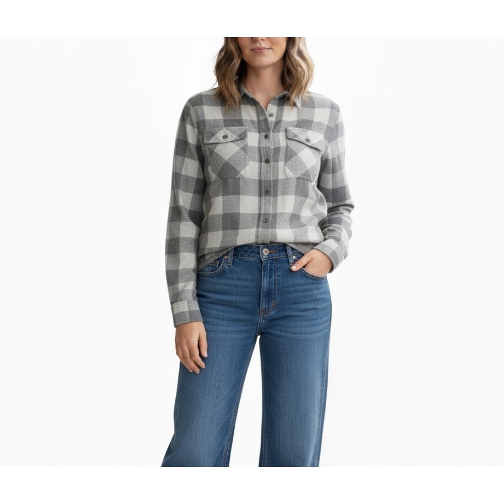 Aerie Women's‎ Shirt Lumber Jane Flannel Plaid Flannel Long Sleeve Button Up S